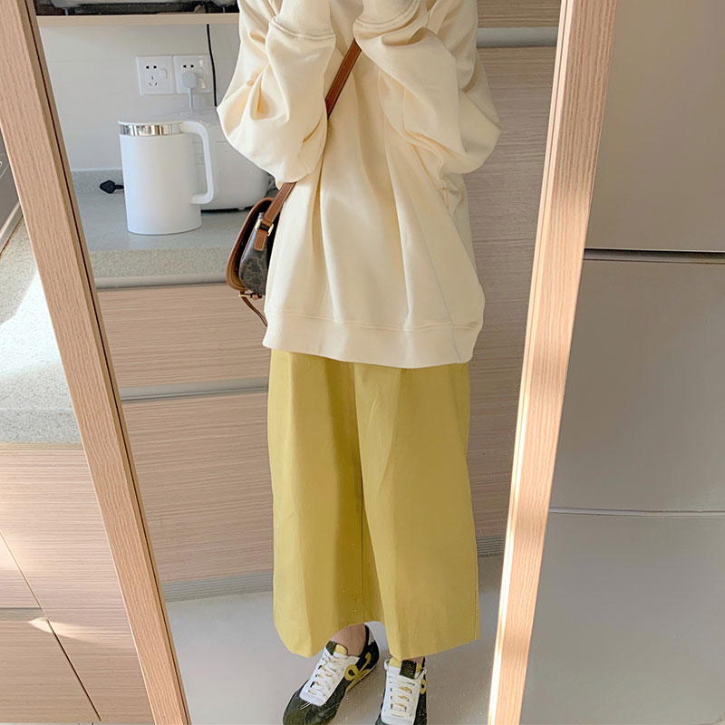 freshtaro autumn leaves yellow back open fork retro straight drum fall ins half body dress