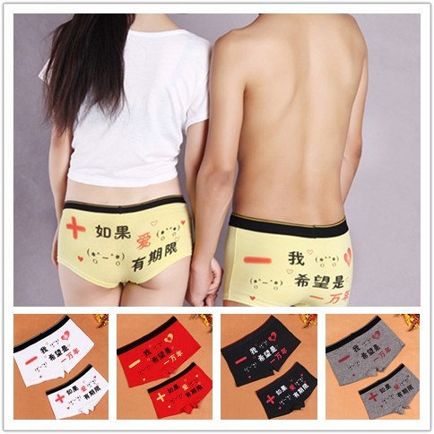 Cặp đôi đồ lót nữ 2018 thời trang mới hoạt hình chạm vào Mimi năm nay của quần short cotton cổ phẳng quần lót cặp đôi ngộ nghĩnh