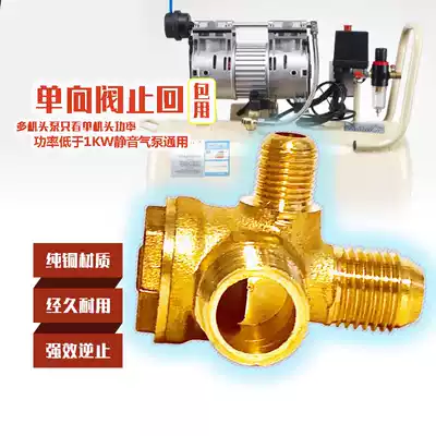 Oil-free silent air pump Air compressor accessories Check valve Check inverter Household small air compressor pumping scale