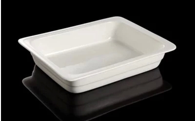 1 2 Buffet plate rectangular ceramic Buffy basin Buffet stove basin special liner for Buffy stove