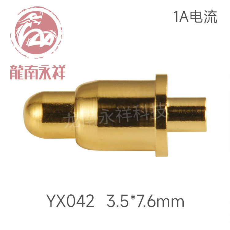 pogopin spring thimble connector probe charged conductive copper pin pcb plate test battery needle YX042