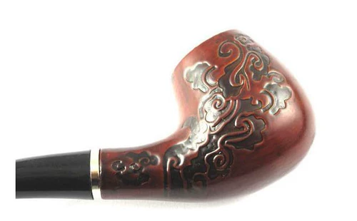 Яннанская табачная посуда импортированные ковши для дыма, сигаретные провода Shinanmuki с трубкой с трубкой, сражающейся старой модной трубкой, начинающая труба твердое древесину