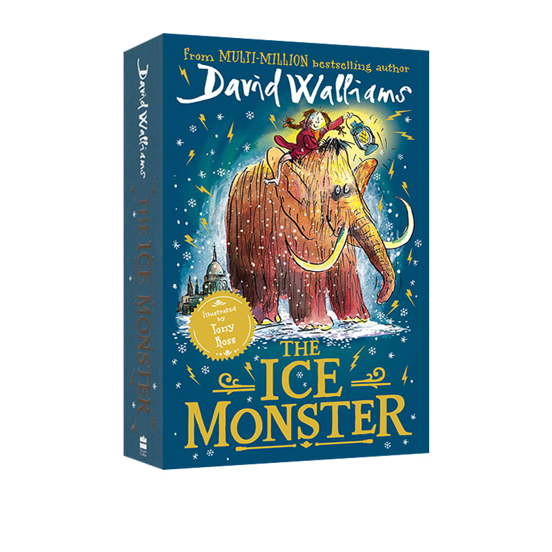 Original English Version of David Walliams' New Work the Ice Monster, a Humorous Novel about the Ice Monster and the Mammoth, Suitable for Elementary School Students' Extracurricular Reading