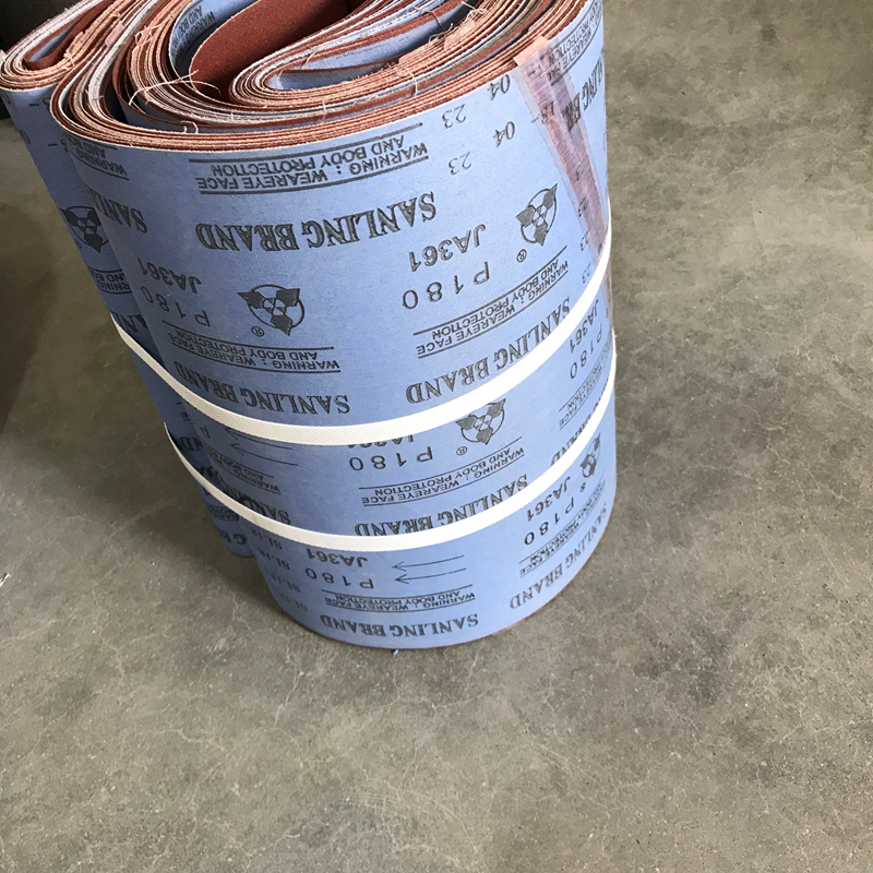Mitsubishi soft fabric sand belt special belt with green sand belt polishing non - standard