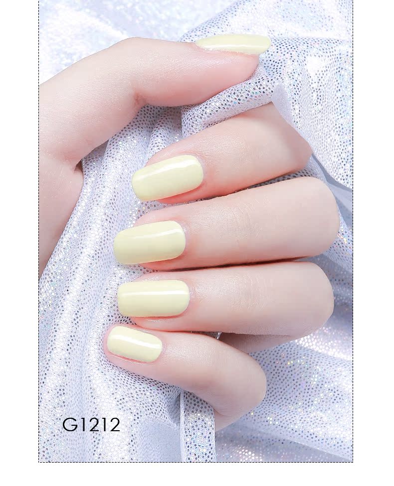 US 2019 Nail Nail Keo Cửa hàng Nail màu mới với Macarons Barbie Keo Màu xanh trần truồng Nail màu vàng - Sơn móng tay / Móng tay và móng chân nail cho da ngăm