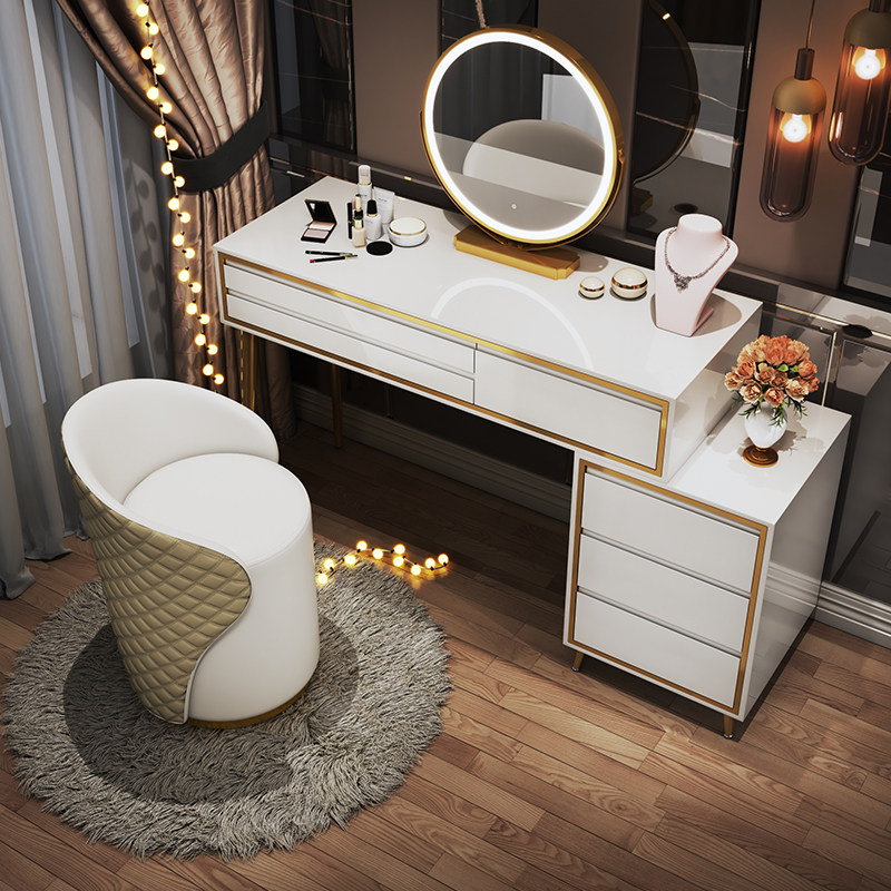 Dresser bedroom modern simple light luxury Nordic net red ins style small apartment storage cabinet integrated makeup table