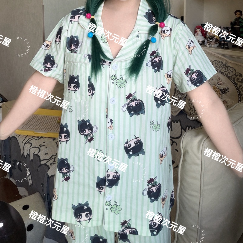 Pharmacy Girl's Whisper 【Cat Cat】 Summer Pajama Set Pharmacy Girl's Whisper 【Cat Cat】 Summer Pajama Set