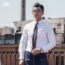 (Radish Mens Club) Wardrobe Wanjin Oil Oxford Textile Casual Long Sleeve Shirt Cotton Joker Mens Shirt