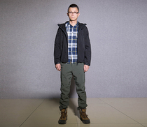 (Radish cooperative) Winter windproof waterproof wear-resistant velvet warm soft shell stormtrooper pants