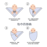 Хлопковое детское летнее тонкое одеяло для новорожденных