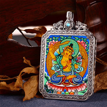 Pure hand-painted Thangka pendant Manjusri Bodhisattva Buddha statue Zodiac Bento Buddha patron