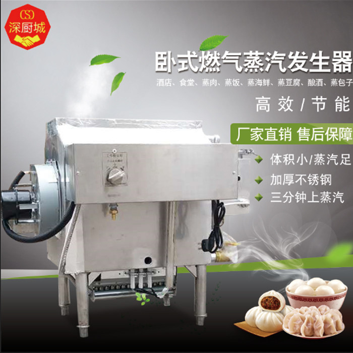 Commercial gas energy saving horizontal steam generator steamed buns steamed buns wine-making tofu cooking pulp machinery eco-friendly boiler 