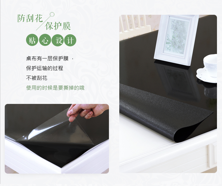 Matte pvc màu đen bảng vải khăn trải bàn bảng pad nước chống bỏng và dầu mềm kính dày thảm bảng - Khăn trải bàn khăn trải bàn đỏ