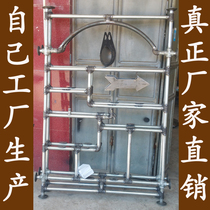 Retro industrial style living room wall Wrought iron pipe decoration shelf Floor-to-ceiling screen partition wall partition board creative