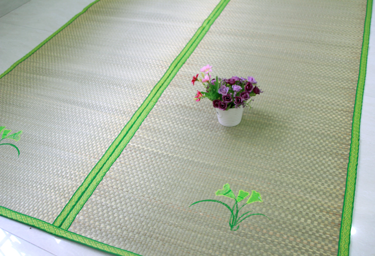 thảm rơm tự nhiên tùy chỉnh giường gấp 1,8 m 1,5 m 1,2 m dày của nhãn hiệu máy điều hòa không khí mat sinh viên mới - Thảm mùa hè chiếu tăm tre