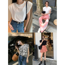 Ashigo vcruan small head artifact shoulder vest women wear 2021 summer new Joker sleeveless top