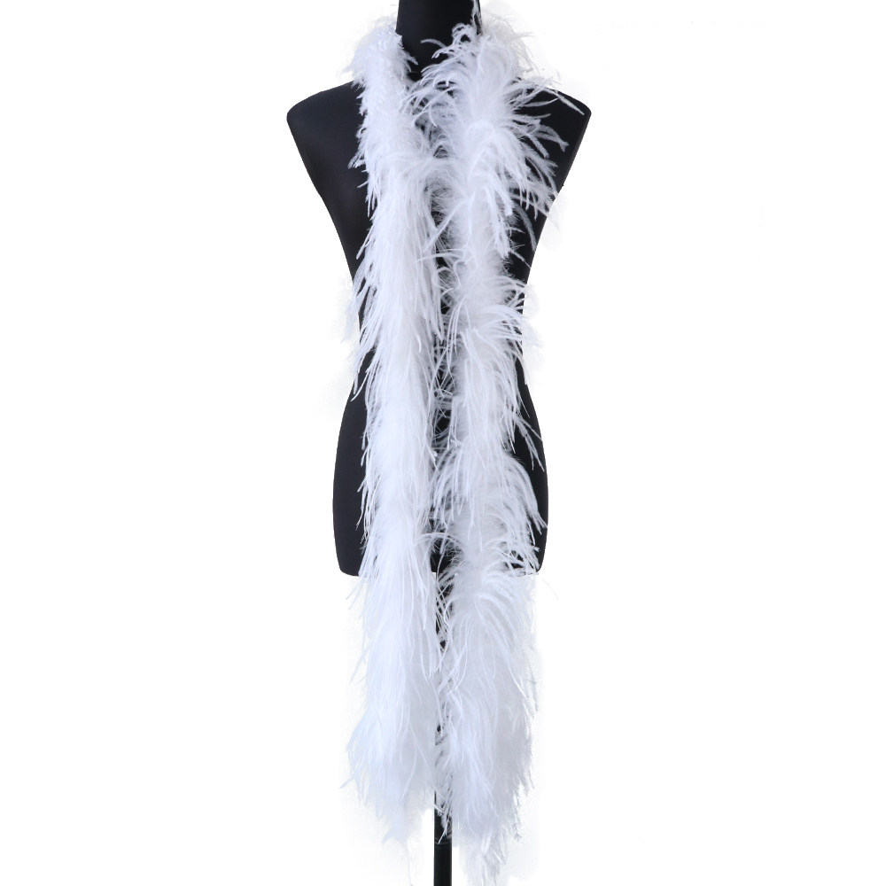 Feather Flower Feather Ostrich Fur Scarf Colored Feather Bars Wedding Stage Performance Props Decoration Accessories 2 m-Taobao