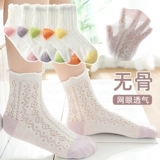 Летние тонкие хлопковые носки, детские ультратонкие колготки для принцессы, подходит для подростков