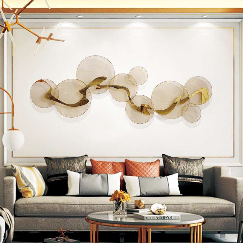 Modern light luxury wall decoration living room wall decoration decoration sofa background wall decoration pendant dining room wall iron wall hanging