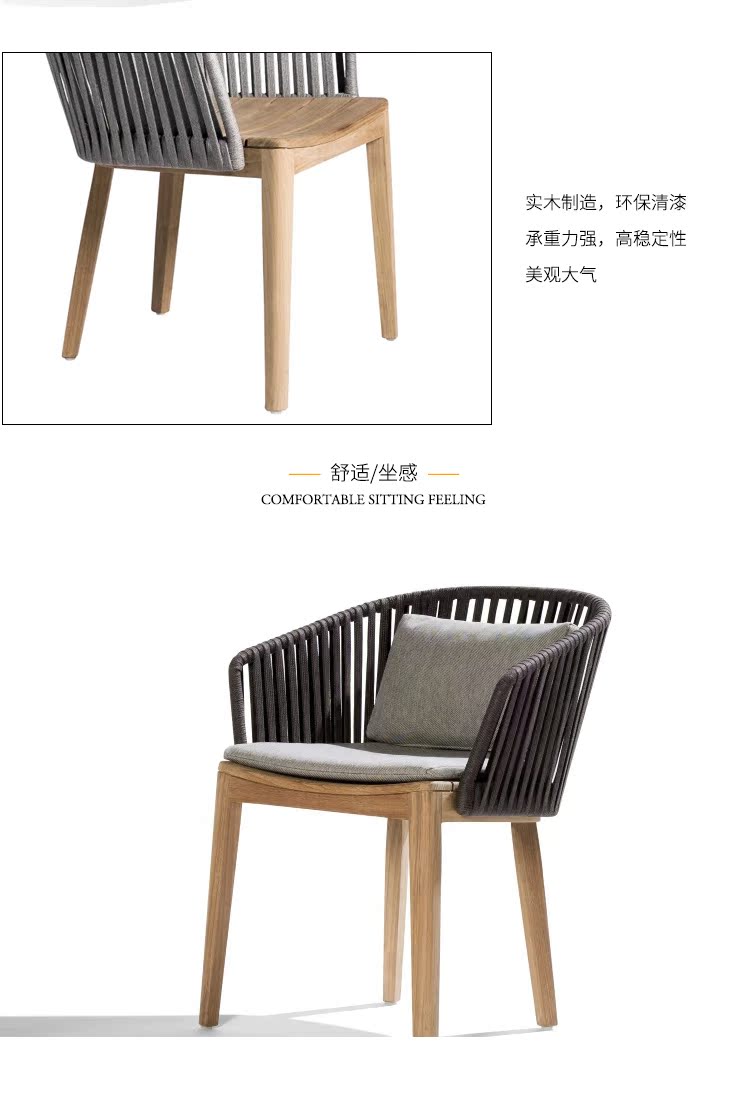 Bàn ghế ngoài trời mây bàn ghế gỗ chân rắn trở lại trong nhà và ngoài trời mây khách sạn sân vườn bàn ghế thanh bàn giải trí bàn ghế ghế ban công ngoài trời