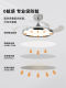 Bauhaus Chandelier Light Luxury Invisible Fan Light Restaurant Home Silent Ceiling Fan Light Modern Simple Integrated Fan Light