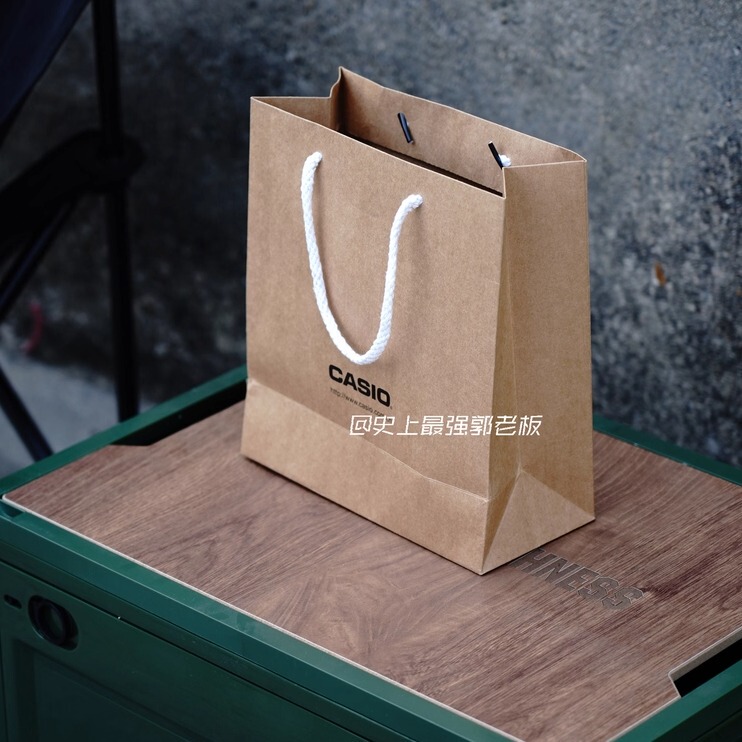 Physical Store Gift Card Casio Handbag G-Shock Counter Bag Tote Bag Gift-Giving Kraft Paper