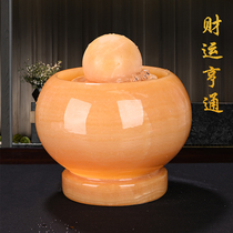 Agate jade Feng Shui ball ornaments flowing water fountain rotating ball home accessories front desk decoration company opening gifts