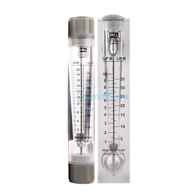 Float liquid flow meter 5/10/20/35/40GPM ແຜງທໍ່ທໍ່ປະເພດທໍ່ບໍາບັດນ້ໍາຄໍລໍາ Aishangwo