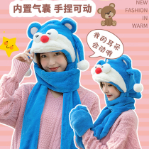 It will move ears cute to thicken plush scarf hat gloves Three sets of female bites When the cat is a sleepover a dream A