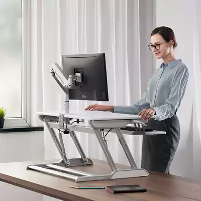 Standing computer lift table laptop office desk free of installation desk desk desk desk Workbench foldable