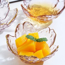 Day Style Hammer Grain Pink Cherry Blossom Glass Taste dish Saucer Dish Saucer Dish Vinegar Dish dish Saucer Dish dish Saucer Dish