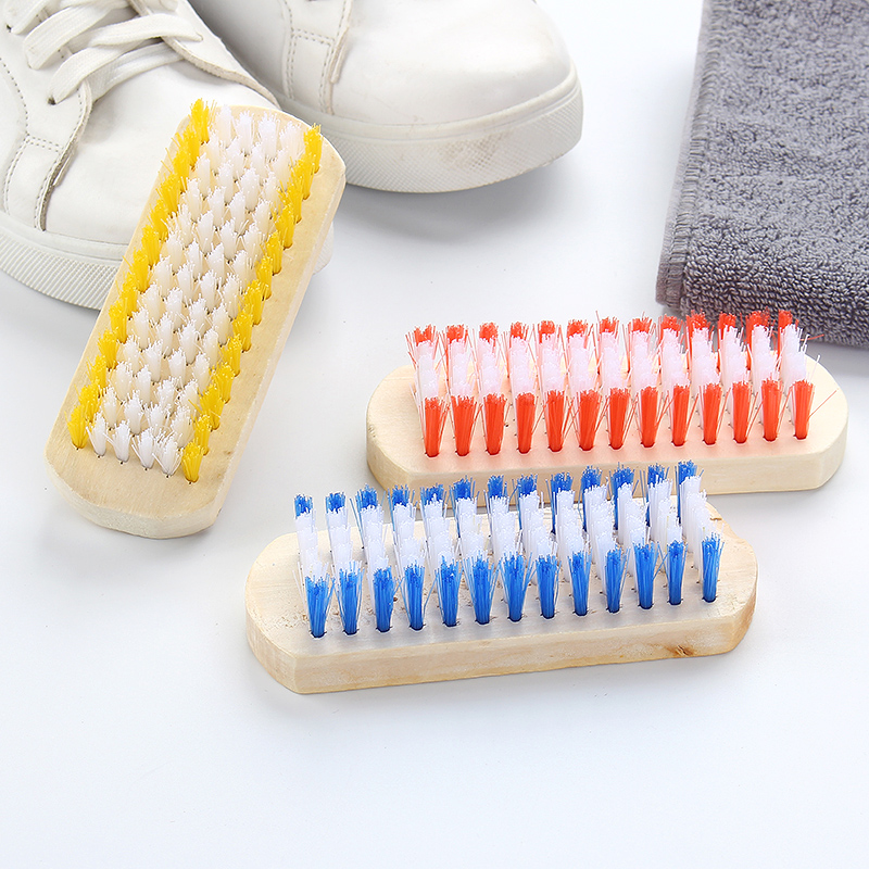 Shoe Brush Wash Shoes Clean Brushed Laundry Collars Soft Wool Shoes Wipe Without Injury Shoes Multipurpose Home Decontamination Wood Laundry Brush