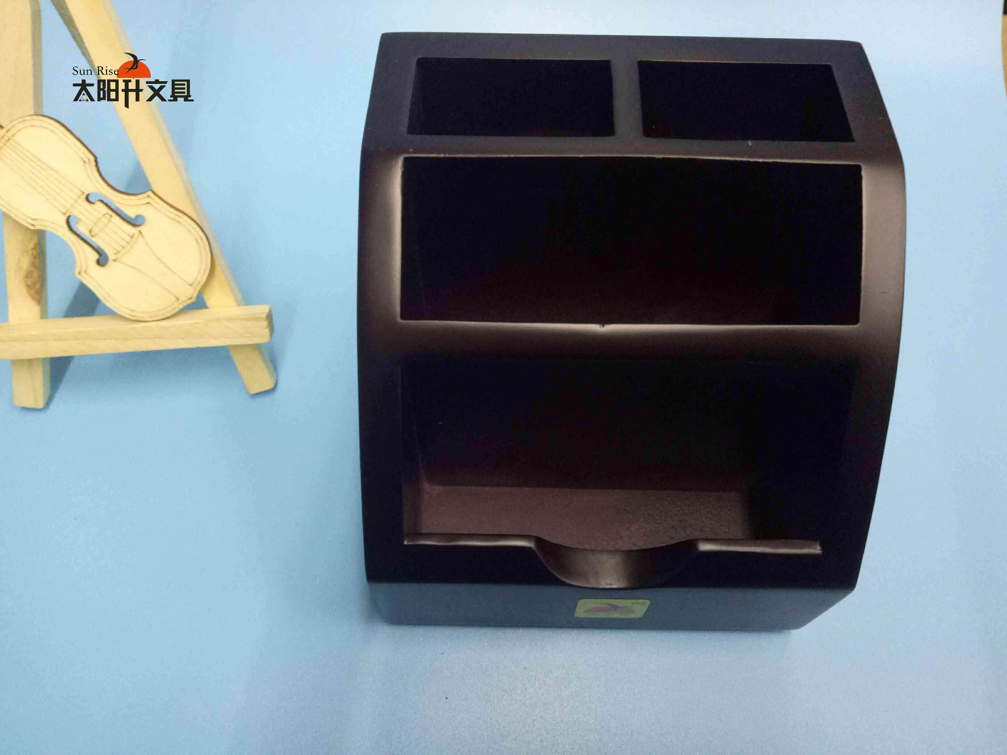 Sun Sun 701 desktop wooden multifunctional pen holder storage box pen holder office supplies wholesale