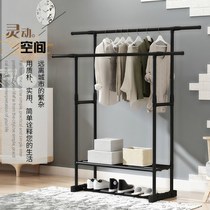 Student dormitory artifact floor-to-ceiling balcony folding Simple drying rack indoor mobile Clothes Clothes Clothes