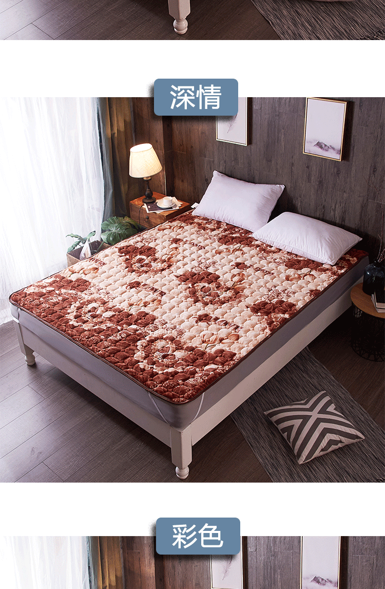 Flannel nệm ký túc xá sinh viên đơn 1,2 m nệm nệm 1,5 m1,8 đôi pad đệm lò xo everon