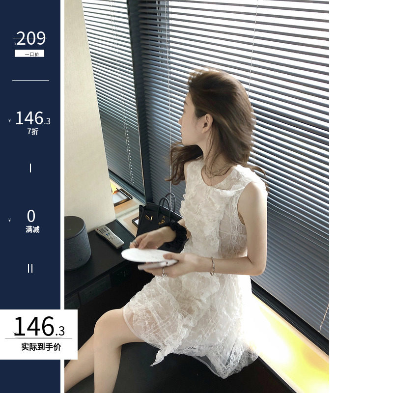 HANDLE HARRISON UK Lyme Bar Black Lace Dress Fairy SEXY SLEEVELESS VEST DRESS