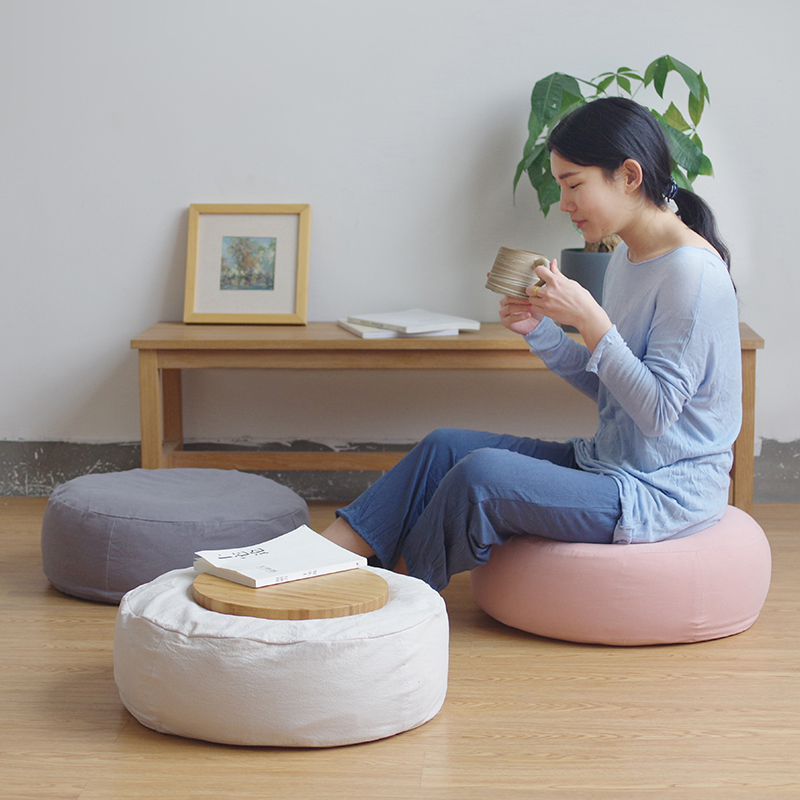 Japanese tatami futon cushion Floor cushion Lazy cushion cushion cushion pier thickened household round meditation pad