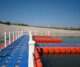 Plastic pontoon water platform ການຫາປາ pontoon floating dock ການປັບປຸງພັນ cage motorboat berth buoy floating barrel