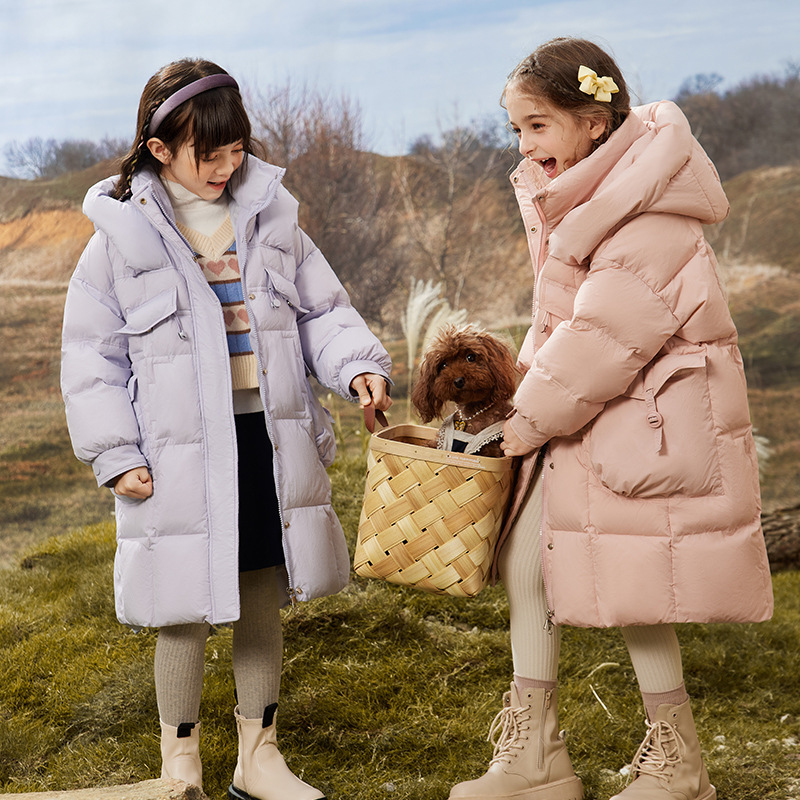 Winter Children's down Jacket 2025 New Stylish Mid-Length Coat for Boys and Girls, Harbin Snow Town Travel Gear Winter Children's down Jacket 2025 New Stylish Mid-Length Coat for Boys and Girls, Harbin Snow Town Travel Gear