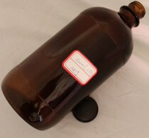 2500 ml brown glass bottle super large reagent bottle medicine bottle export plastic cover matching