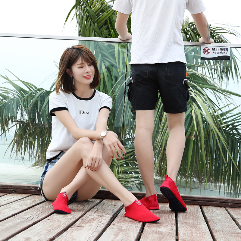 Ink beach diving shoes snorkeling swimming shoes women's non-slip treadmill special shoes couple yoga shoes men's wading shoes