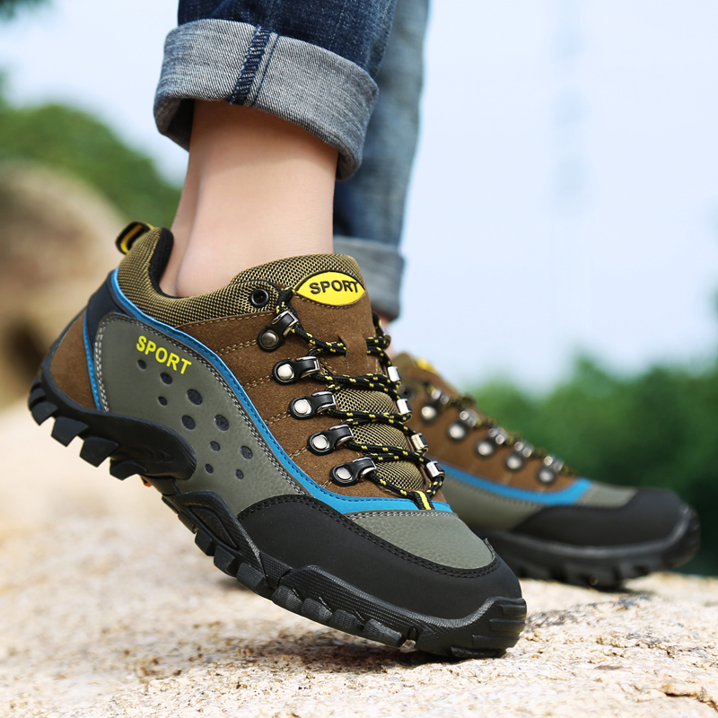 Inke outdoor hiking shoes men and women non-slip wear-resistant breathable hiking shoes leisure lightweight sports hiking shoes autumn and winter