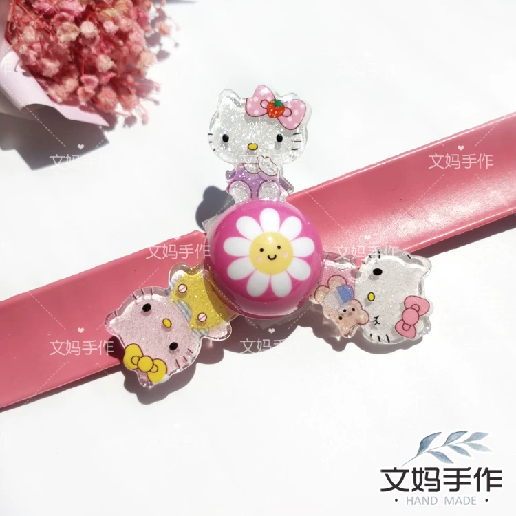 Hello Kitty, вращающаяся детская игрушка, браслет
