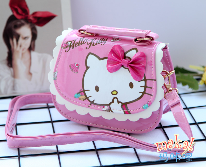 Childrens Bag Birthday Gift dễ thương KT Cát Cô gái Túi xách công chúa nghiêng Bag đúp.