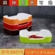 Lẩu nhà hàng melamine bộ đồ ăn hình chữ nhật màu sắc đĩa xiên bộ đồ ăn xô xà lách xô đĩa nhựa tự chọn - Đồ ăn tối