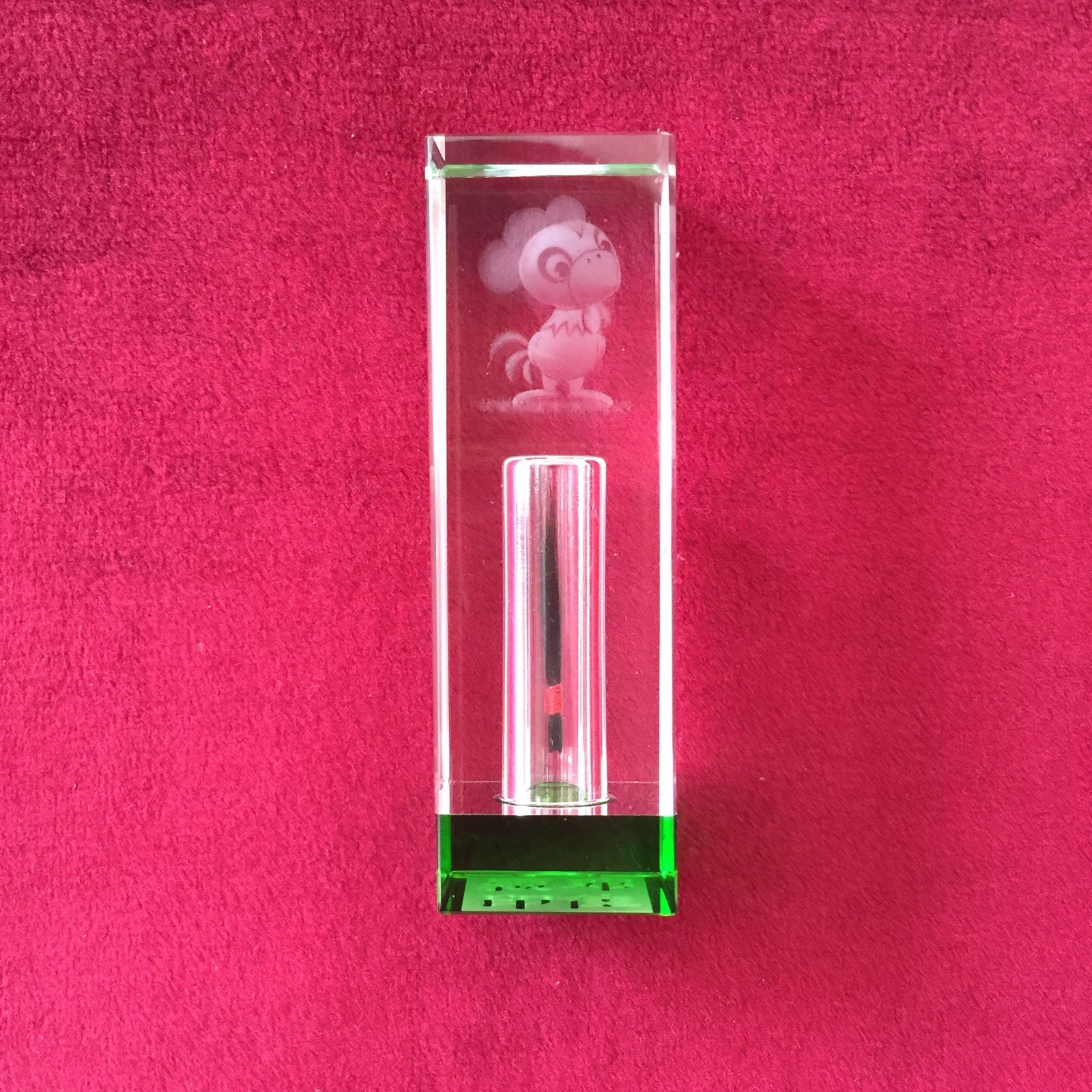 Crystal fetal hair chapter Umbilical cord seal Baby commemorative gift Big carving New fetal hair products for the Year of the Rat