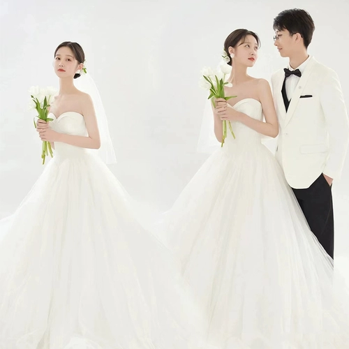 Ретро белое свадебное платье, 2022, французский стиль