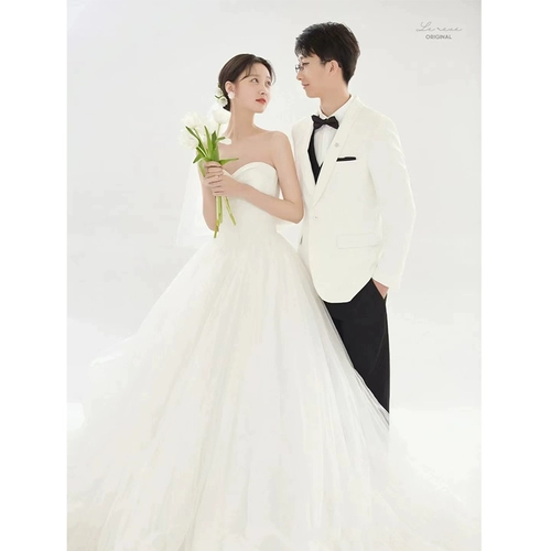 Ретро белое свадебное платье, 2022, французский стиль