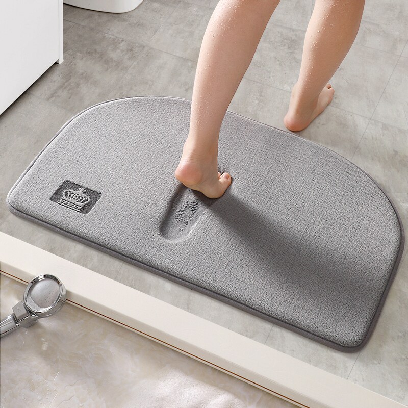Powder room floor mat absorbent non-slip mat bathroom door mat bathroom door quick-drying foot mat toilet toilet foot mat