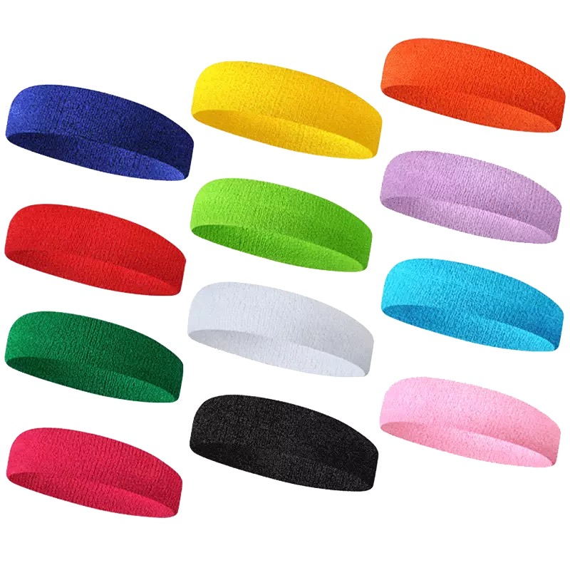 Sports Sweat head with fitness headscarf for men and women Children's basketball Soccer Tennis Running Yoga hair stirrups Speed Hair Band